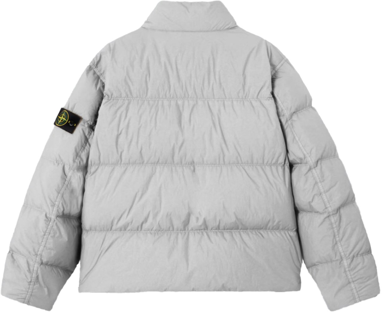 Stone Island GARMENT DYED CRINKLE REPS NY BOMBER CEMENT Grijs