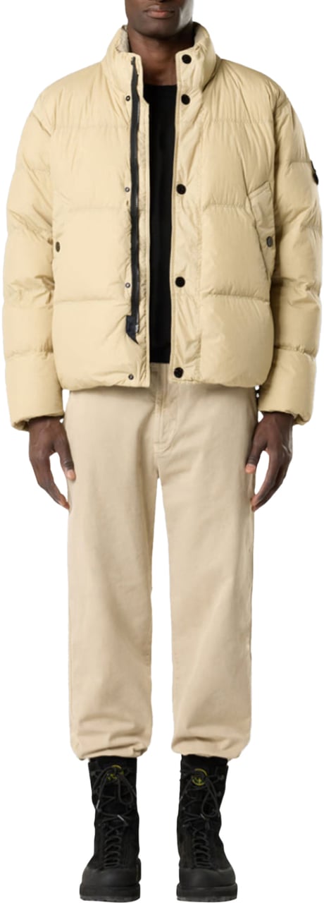 Stone Island GARMENT DYED CRINKLE REPS NY BOMBER DESERT Beige