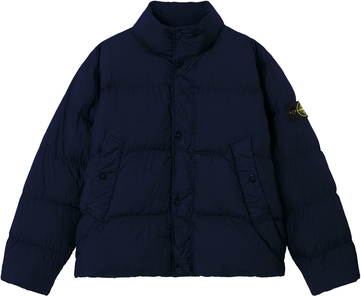 Stone Island GARMENT DYED CRINKLE REPS NY BOMBER NAVY BLUE Blauw
