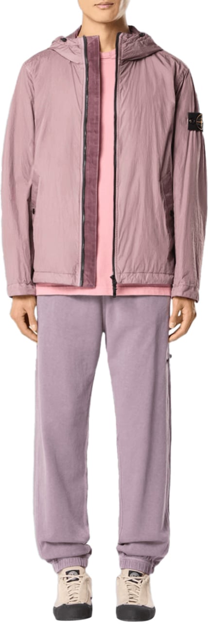 Stone Island GARMENT DYED CRINKLE REPS NY JACKET PURPLE GRAY Paars