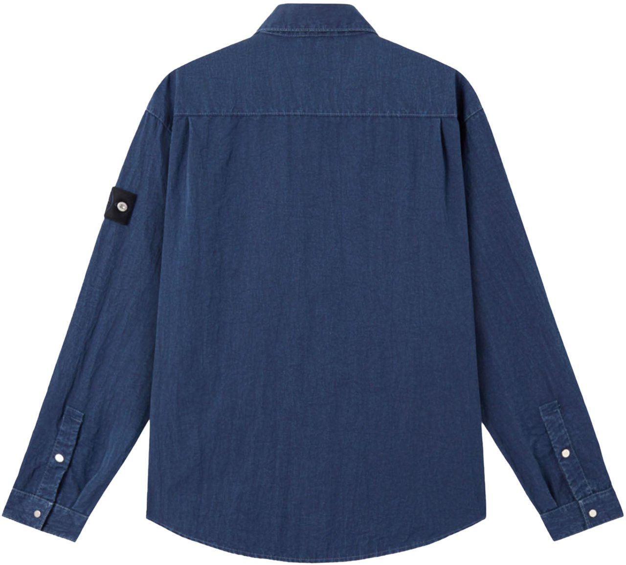 Stone Island HOLLOW FIBRE NYLON INDIGO-TC SHIRT Blauw