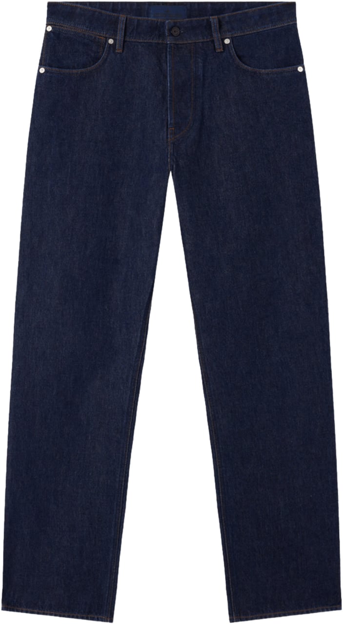 Stone Island INDIGO DENIM RINSED LOOSE JEANS Blauw