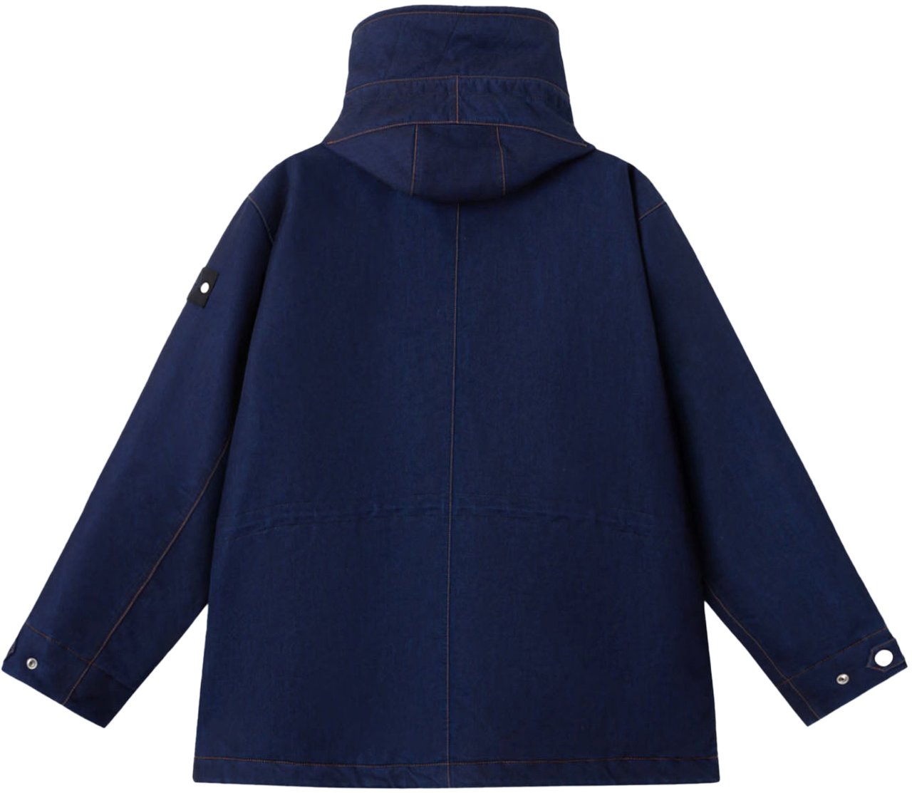 Stone Island INDIGO POLYPROPYLENE DENIM LIGHT-RINSED PARKA Blauw