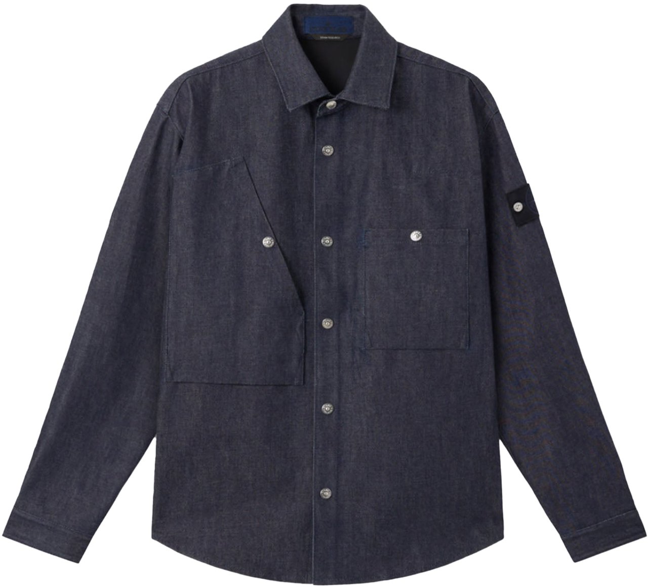 Stone Island INDIGO RAW DENIM SHIRT BLUE Blauw