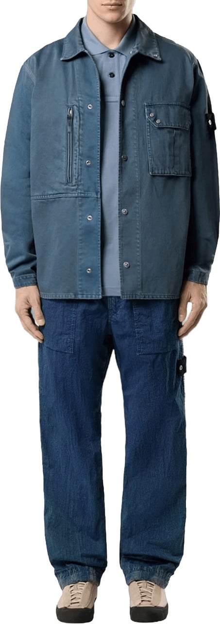 Stone Island INDIGO OVERHEMDEN INDIGO Blauw