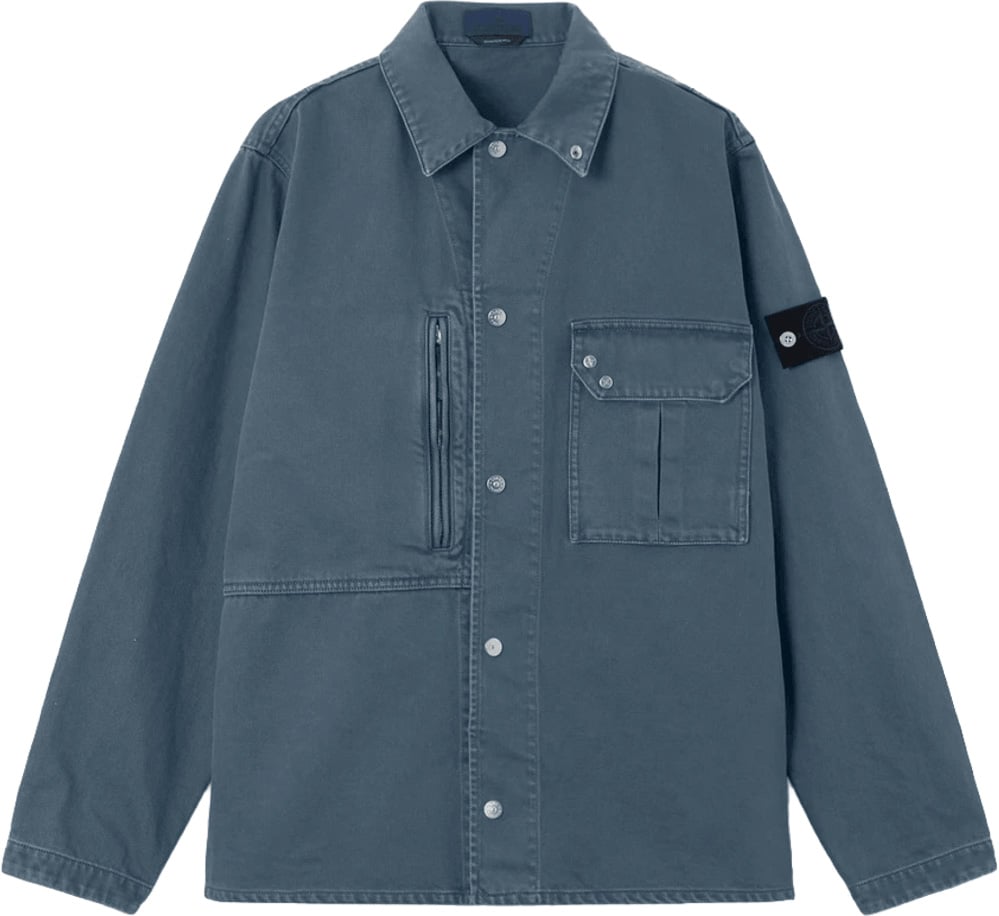 Stone Island INDIGO OVERHEMDEN INDIGO Blauw