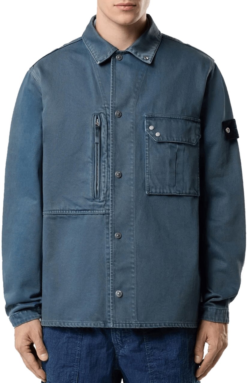 Stone Island INDIGO OVERHEMDEN INDIGO Blauw