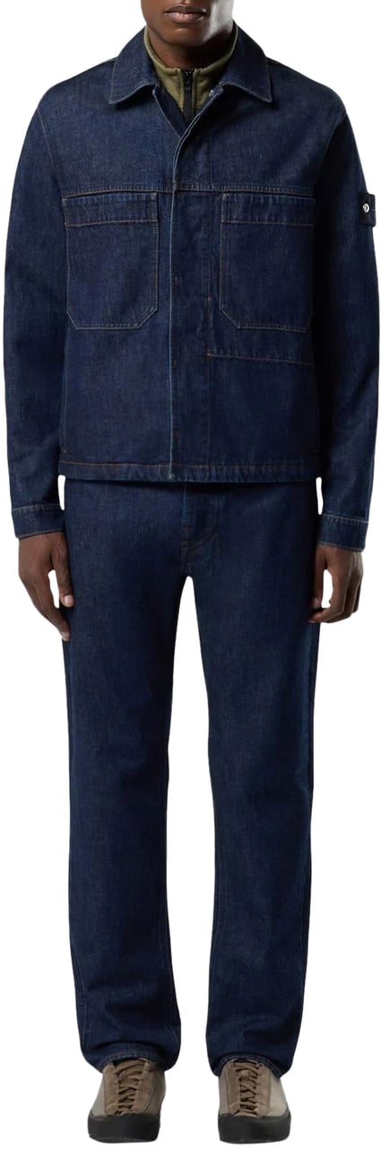 Stone Island Heren Trousers Blauw