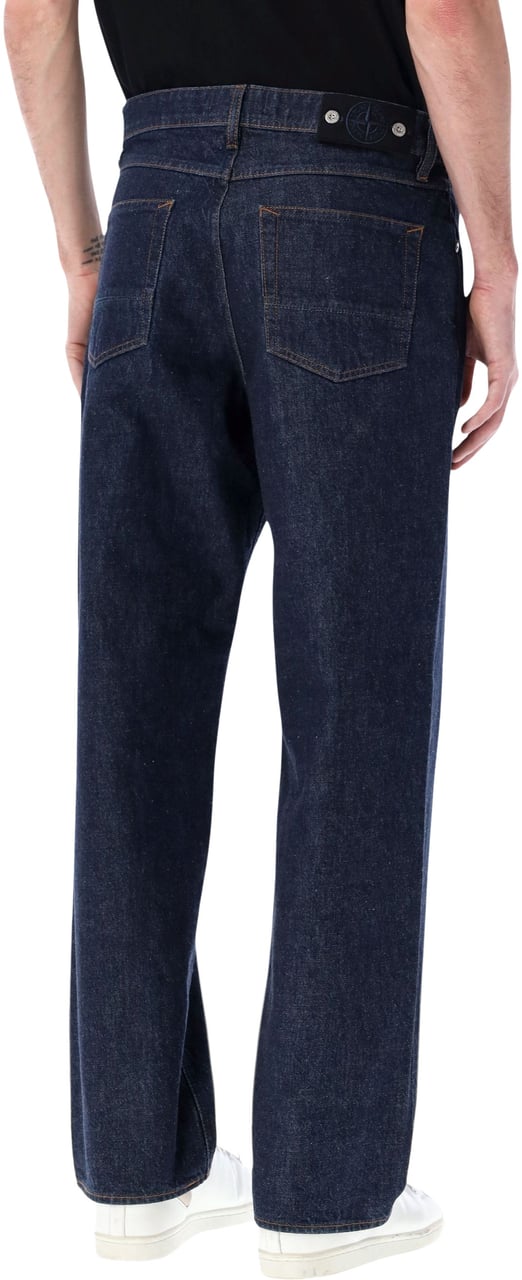 Stone Island Stone Island loose fit denim jeans Blauw