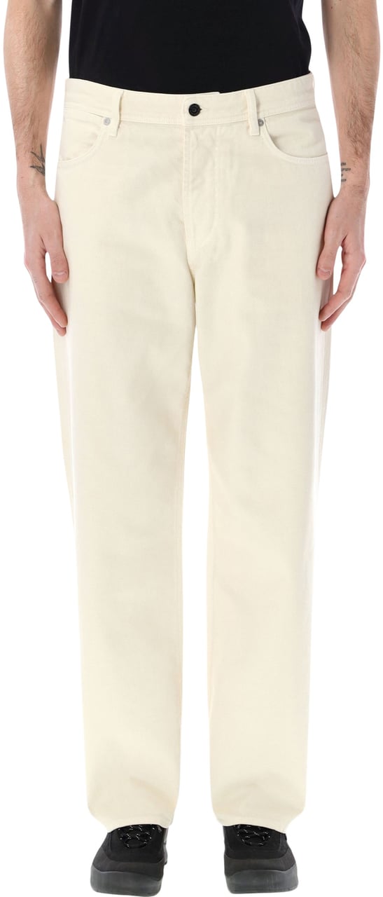 Stone Island Stone Island straight-leg jeans in ivory Neutraal