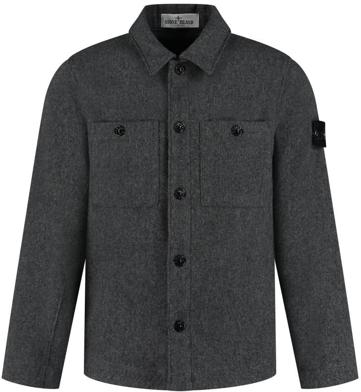 Stone Island Junior Overshirt Grijs