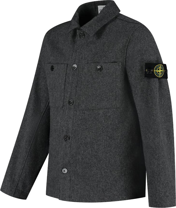 Stone Island Junior Overshirt Grijs