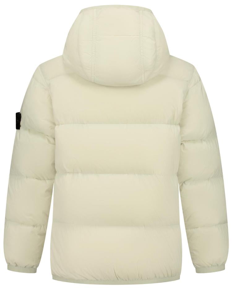 Stone Island Junior Real Down Jacket Beige