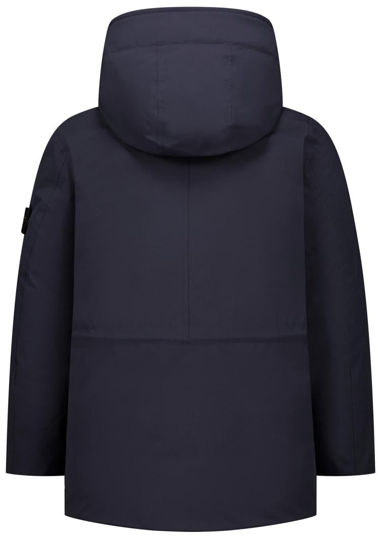Stone Island Junior Real Down Jacket Blauw