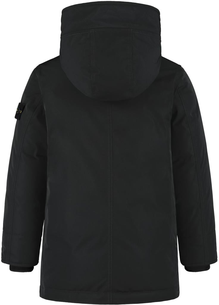 Stone Island Junior Real Down Jacket Zwart