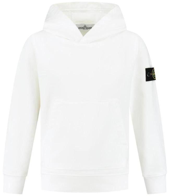 Stone Island Junior Hoodie Sweater Wit