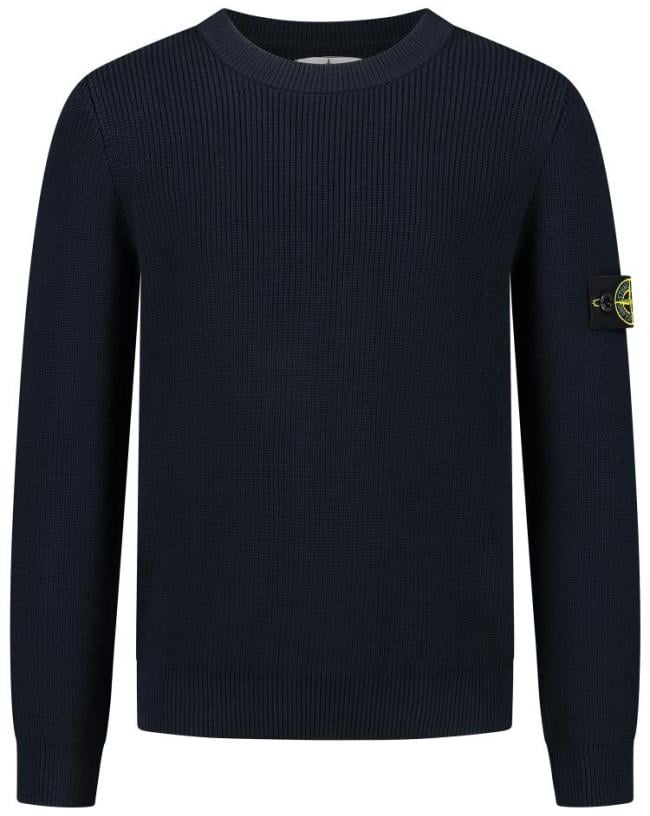 Stone Island Junior Crew Neck Blauw