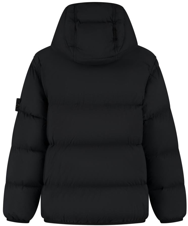 Stone Island Junior Real Down Jacket Zwart