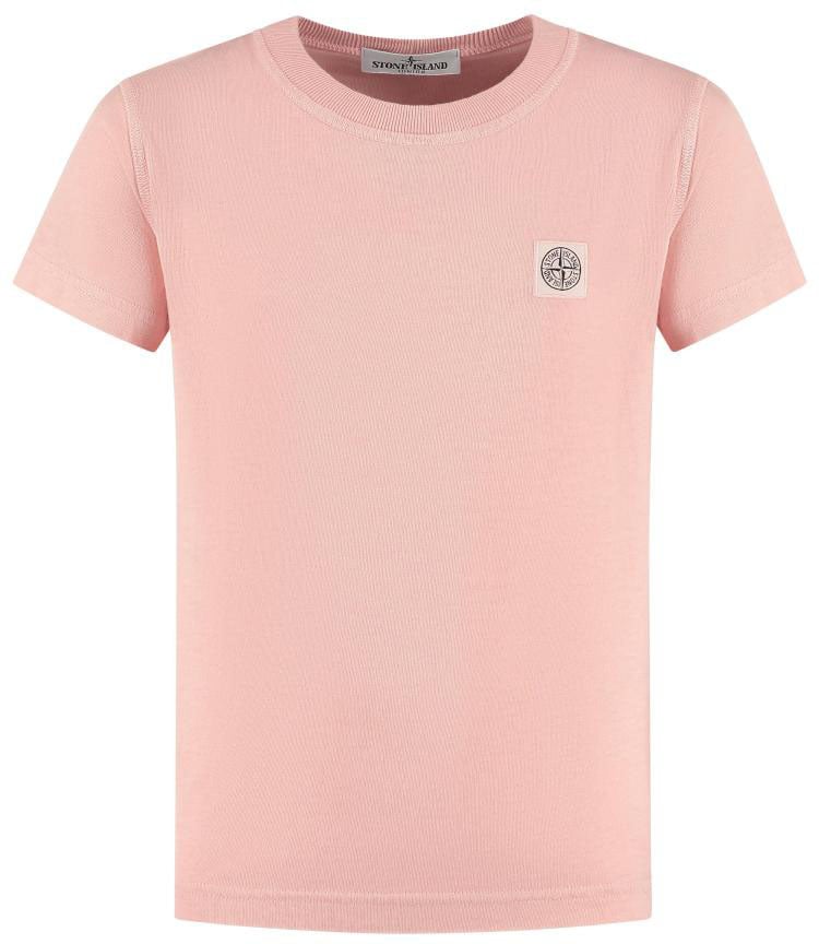 Stone Island Junior Ss T-shirt Roze