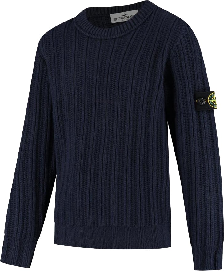 Stone Island Junior Crew Neck Blauw