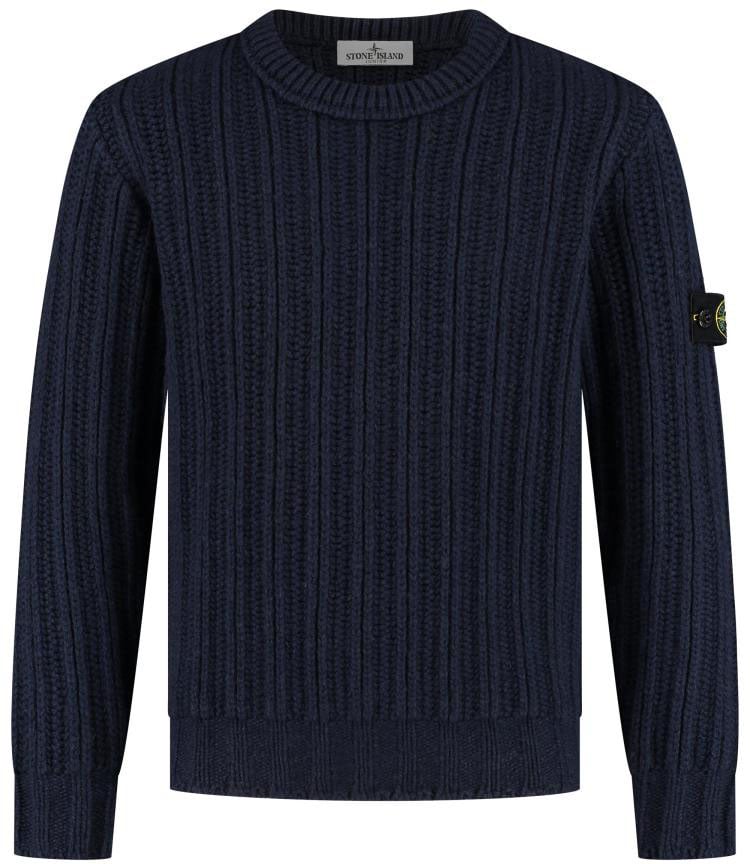 Stone Island Junior Crew Neck Blauw