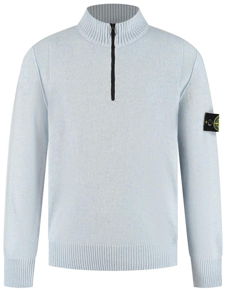 Stone Island Junior Ls Polo Blauw