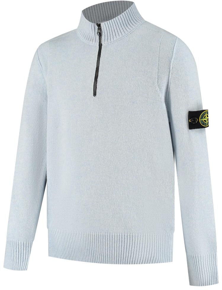 Stone Island Junior Ls Polo Blauw