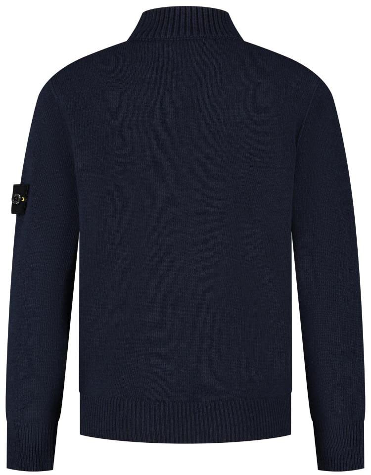 Stone Island Junior Ls Polo Blauw