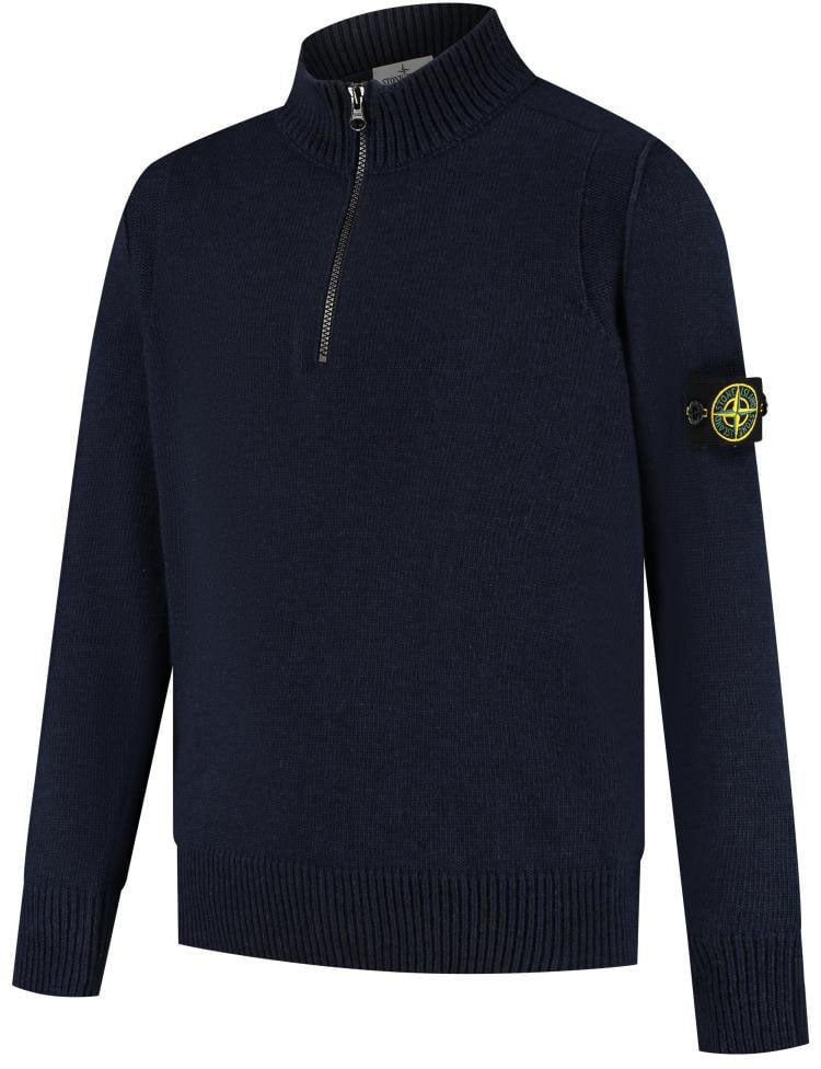 Stone Island Junior Ls Polo Blauw