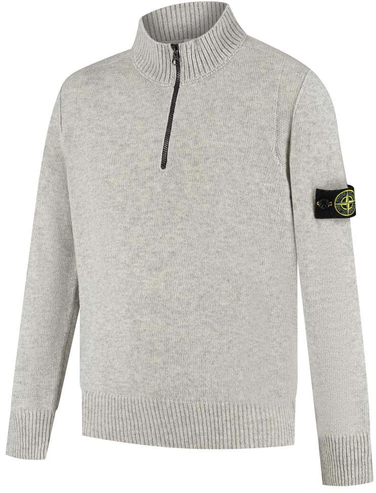 Stone Island Junior Ls Polo Grijs
