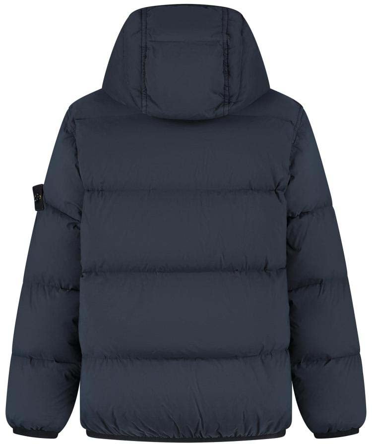 Stone Island Junior Short Parka Blauw
