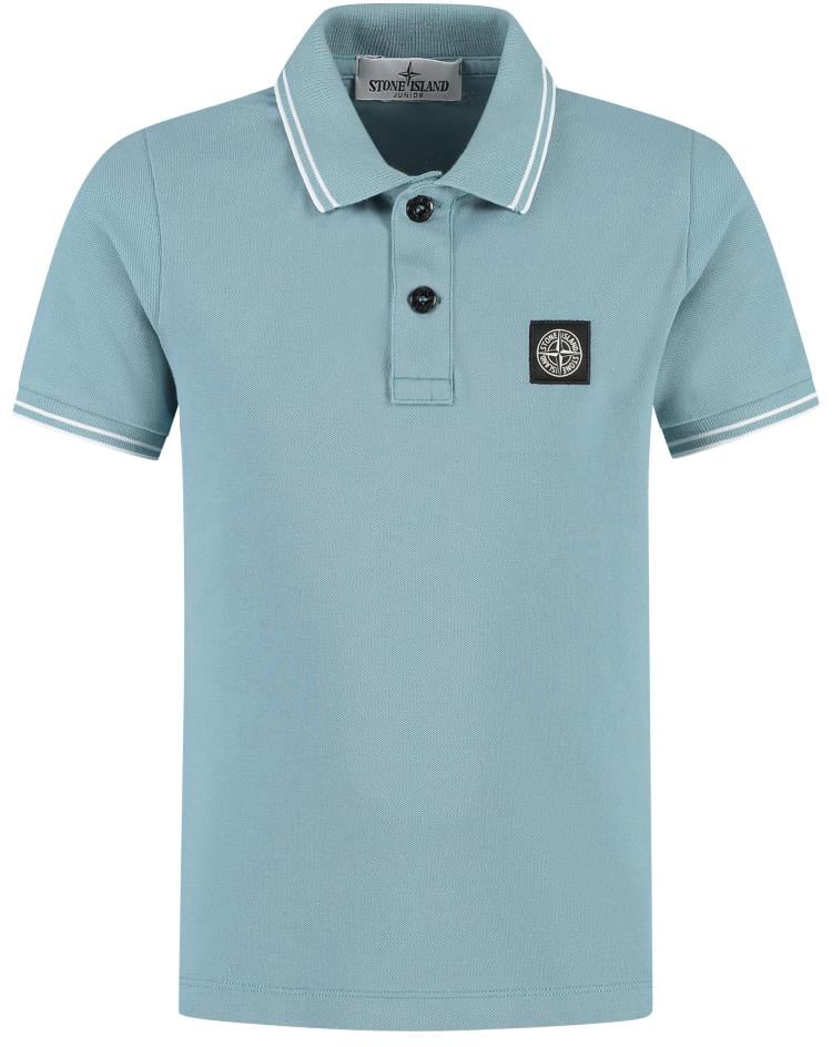 Stone Island Junior Ss Polo Blauw