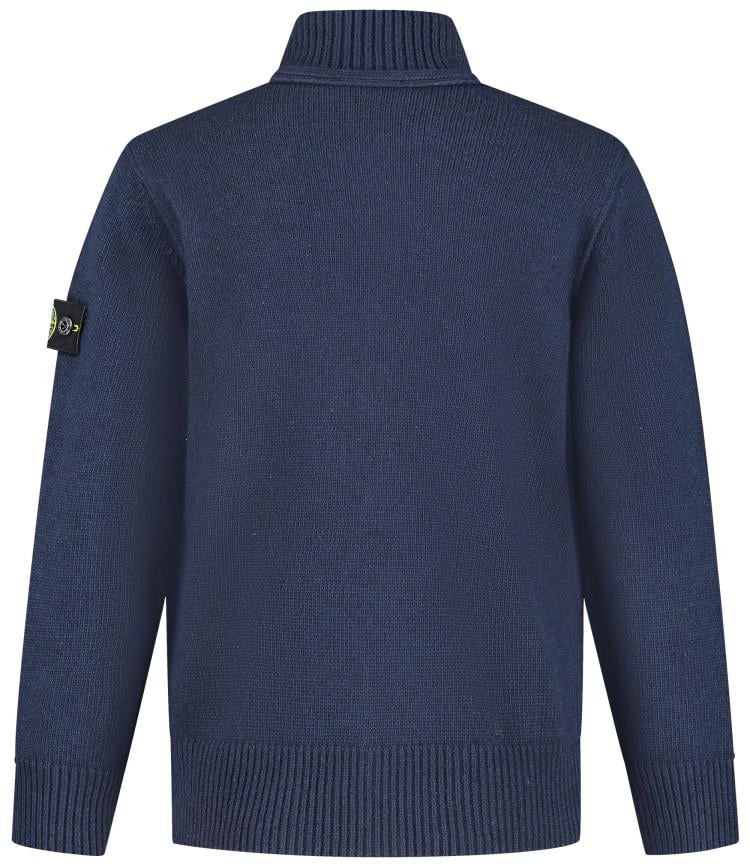 Stone Island Junior Cardigan Blauw