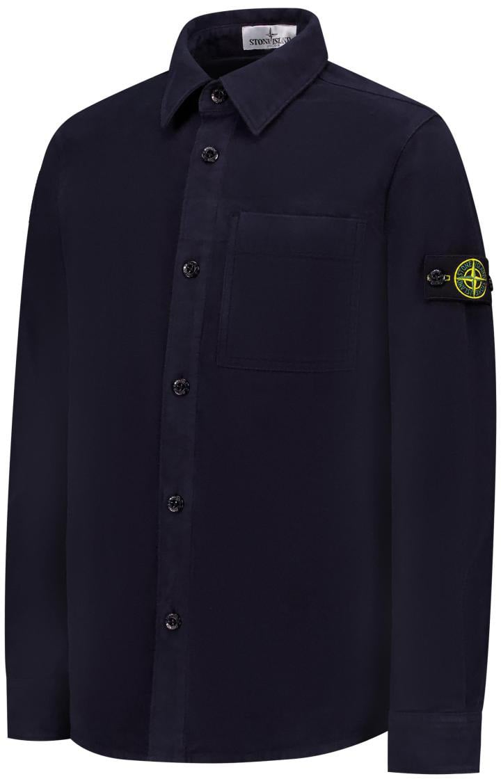 Stone Island Junior Shirts Blauw