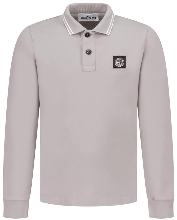 Stone Island Junior Ls Polo Grijs