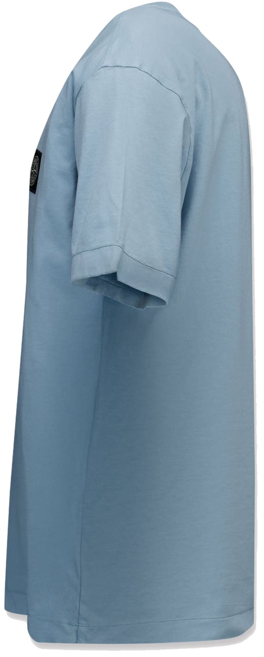 Stone Island Junior Stone Island Kinder Jongens T-Shirt In Licht Blauw Blauw
