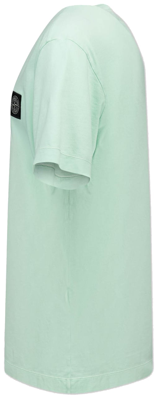 Stone Island Junior Stone Island Kinder Jongens T-Shirt In Mint Groen