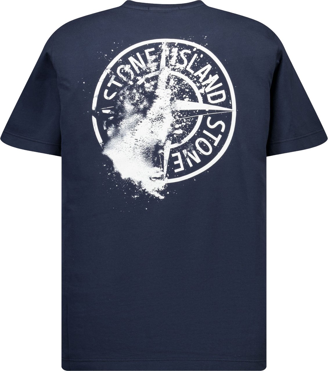 Stone Island Junior Stone Island Kinder Jongens T-Shirt In Navy Blauw