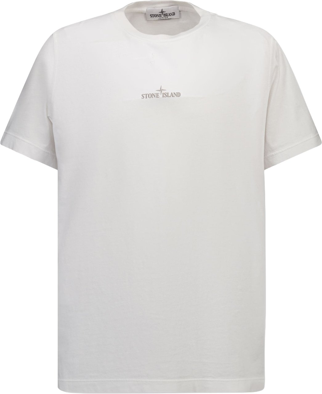 Stone Island Junior Stone Island Kinder Jongens T-Shirt In Wit Wit