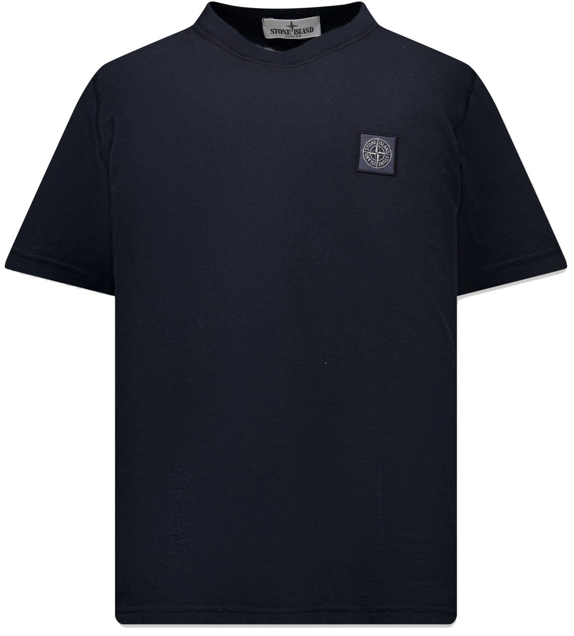 Stone Island Junior Stone Island Kinder Jongens T-Shirt In Navy Blauw