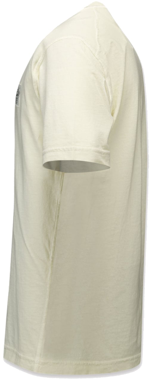 Stone Island Junior Stone Island Kinder Jongens T-Shirt In Off White Wit