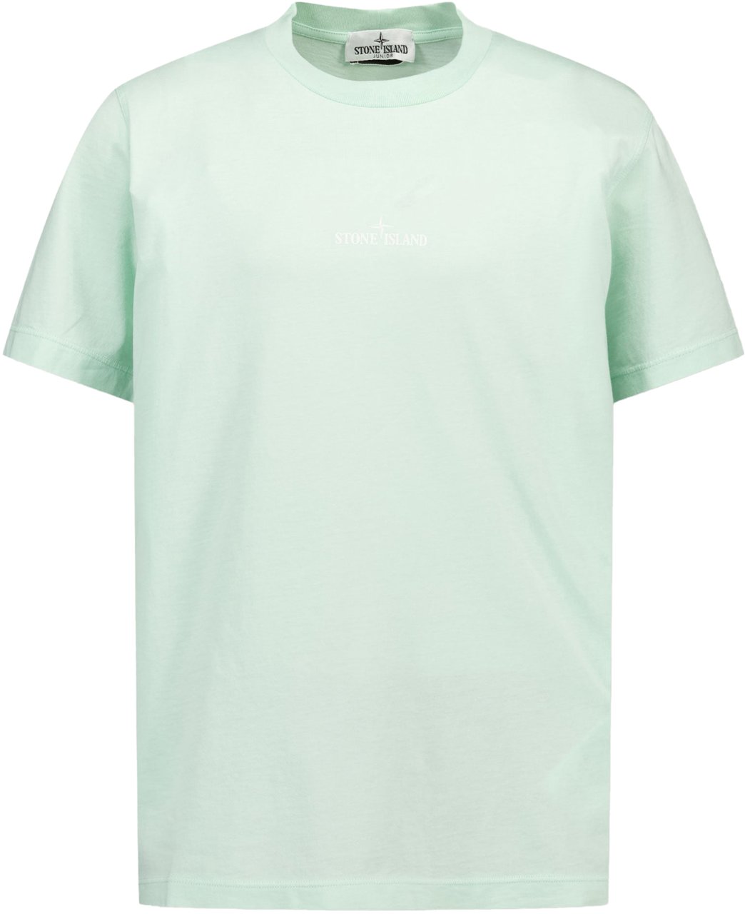 Stone Island Junior Stone Island Kinder Jongens T-Shirt In Mint Groen