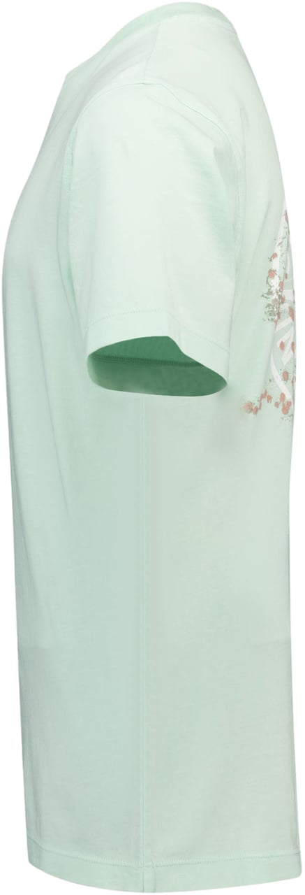 Stone Island Junior Stone Island Kinder Jongens T-Shirt In Mint Groen