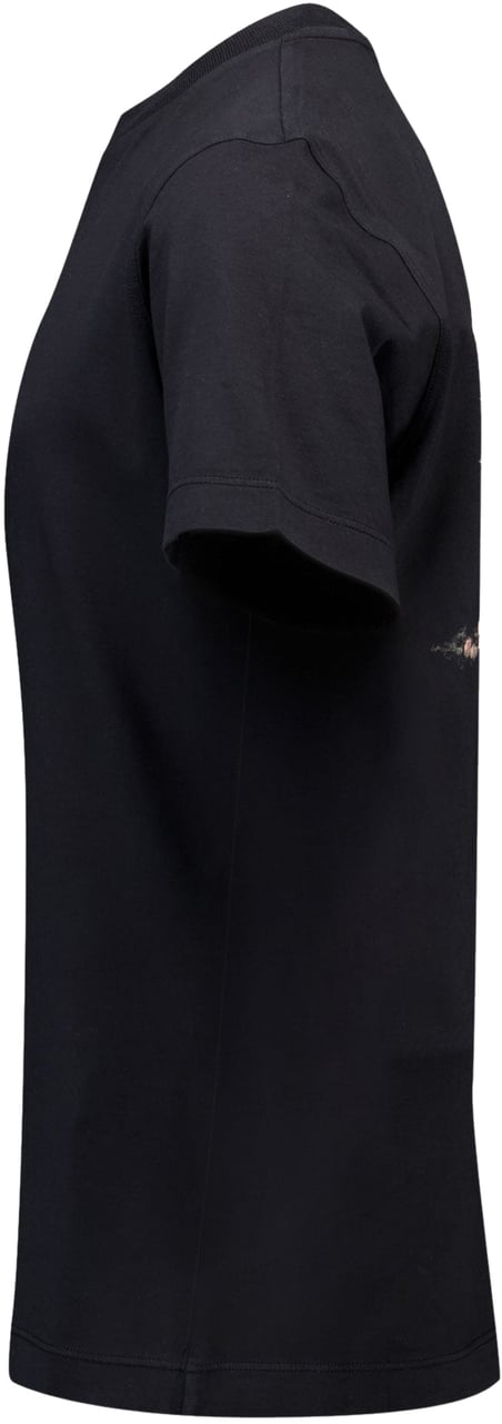 Stone Island Junior Stone Island Kinder Jongens T-Shirt In Zwart Zwart