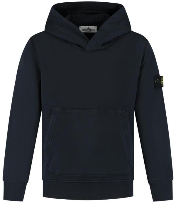 Stone Island Junior Hoodie Sweater Blauw