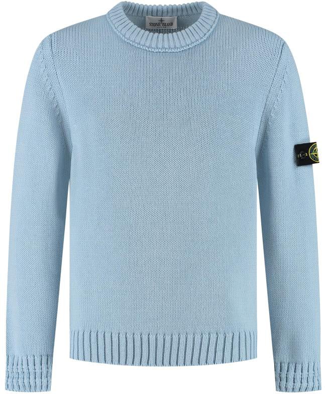 Stone Island Junior Crew Neck Blauw