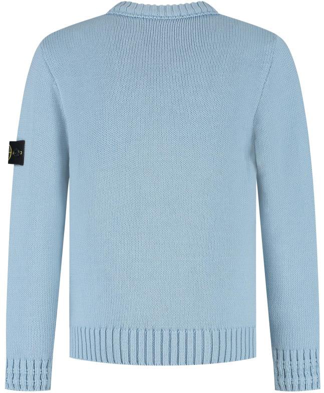 Stone Island Junior Crew Neck Blauw