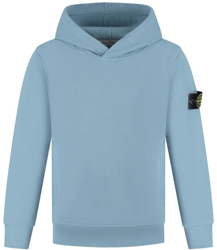 Stone Island Junior Hoodie Sweater Blauw