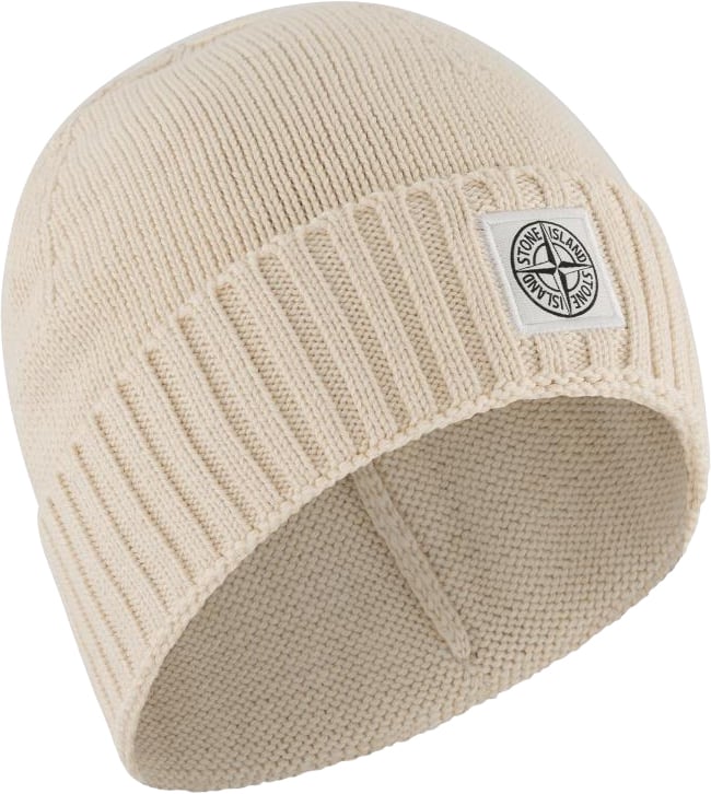 Stone Island Junior Beanie Beige