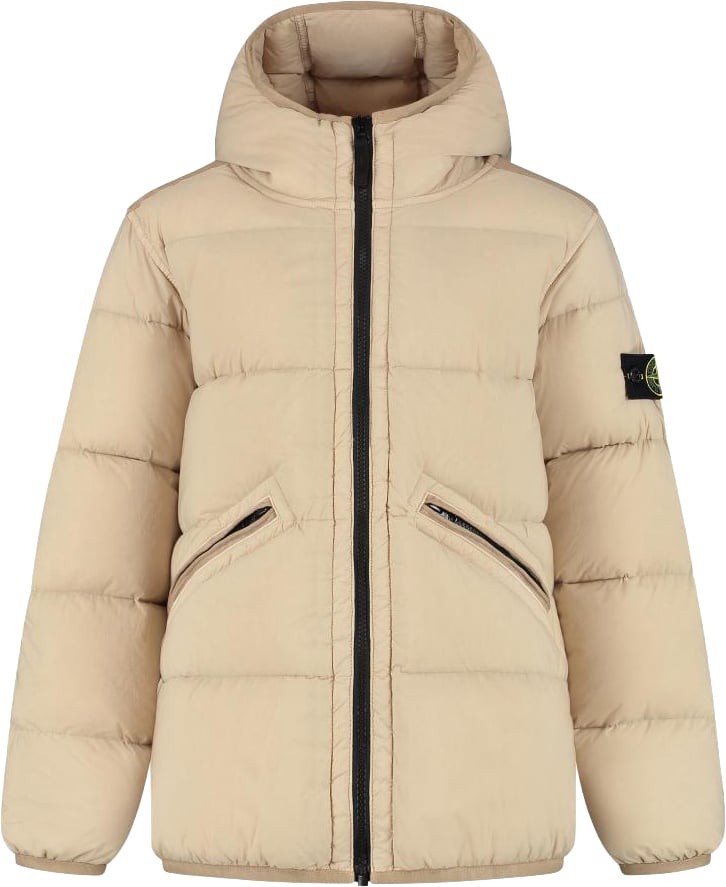 Stone Island Junior Short Parka Bruin